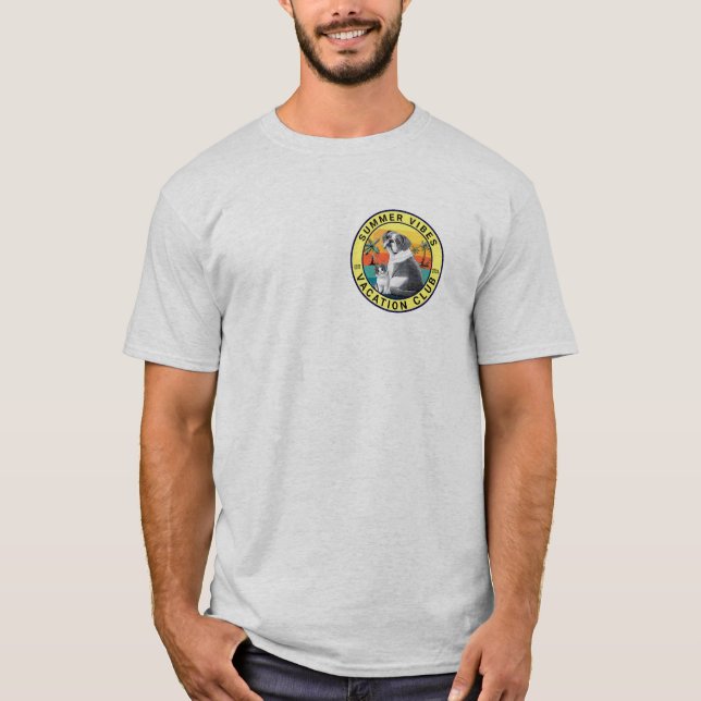 Summer Vibes Vacacation Club T-Shirt (Vorderseite)