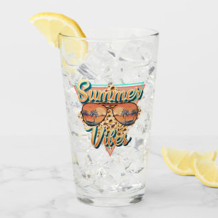 Summer Vibes Vintage Sonnenbrille Beach Sunset Glas
