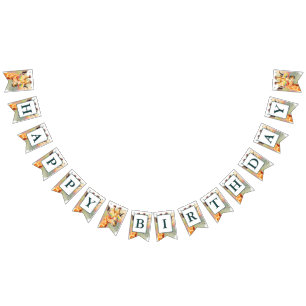 Summer Vibes Watercolor Giraffe - Geburtstag Wimpelkette