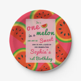 Summer Vibes Watermelon Party laden Pappteller
