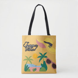 Summer Vibes Yellow Tote bag Tasche