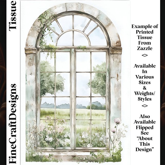 Summer View from Arted Window AN5 Decoupage Seidenpapier (Von Creator hochgeladen)