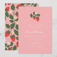 Summer Vintag Pink Strawberry Boho Brautparty
