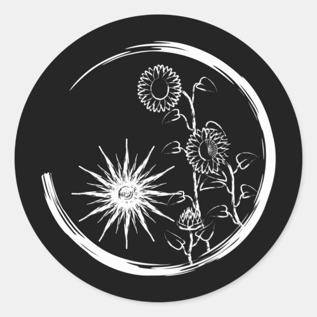 Summer Wappen Runder Aufkleber (Vorderseite)