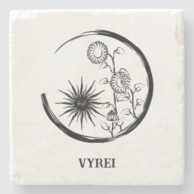 Summer Wappen Steinuntersetzer (Vorderseite)