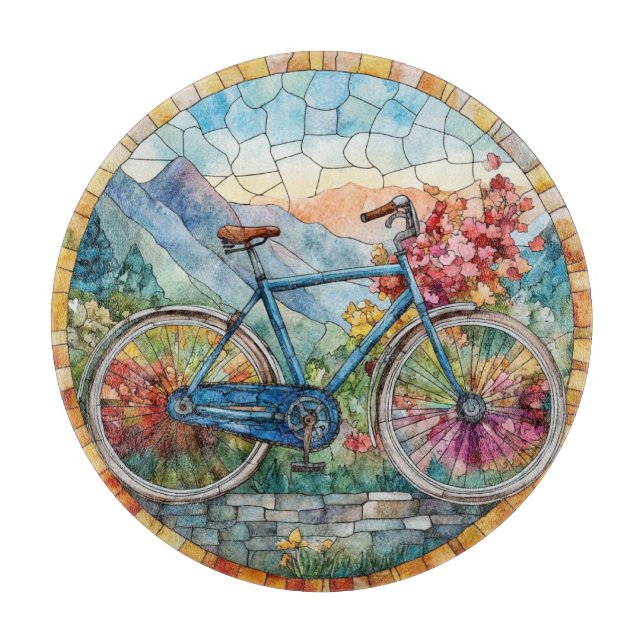 Summer Wassercolor Art Cutting Board Schneidebrett (Vorderseite)