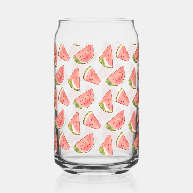 Summer Watercolor Watermelon Dosenglas (Vorderseite)