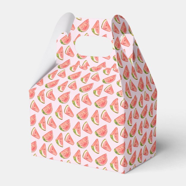 Summer Watercolor Watermelon Geschenkschachtel (Vorderseite)