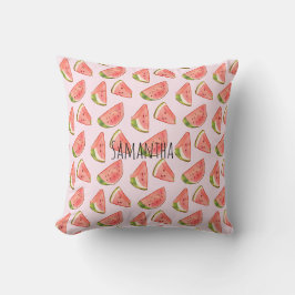 Summer Watercolor Watermelon Kissen