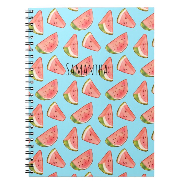 Summer Watercolor Watermelon Notizblock (Vorderseite)