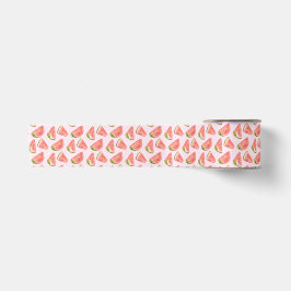 Summer Watercolor Watermelon Slices Ribbon Satinband
