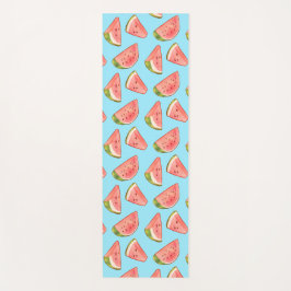 Summer Watercolor Watermelon Yogamatte