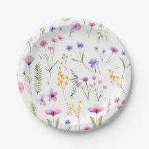 Summer Watercolor-Wildblumen