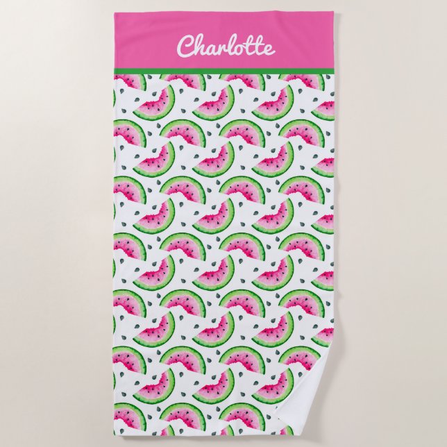 Summer Watermelon Beach Handtuch (Vorderseite)