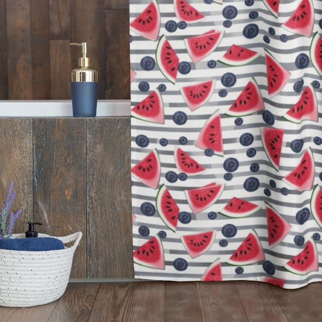 Summer Watermelon Duschvorhang (Von Creator hochgeladen)