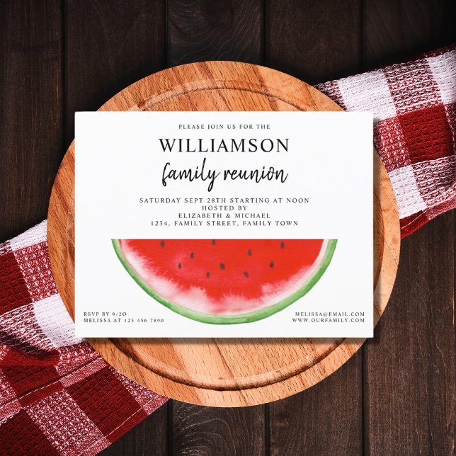 Summer Watermelon Family Wiedersehen Einladung Pos (Von Creator hochgeladen)