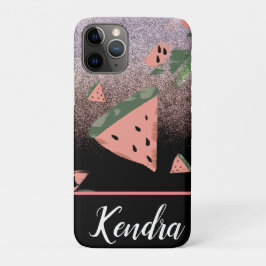 Summer Watermelon Illustration Pattern Sparkle Case-Mate iPhone Hülle