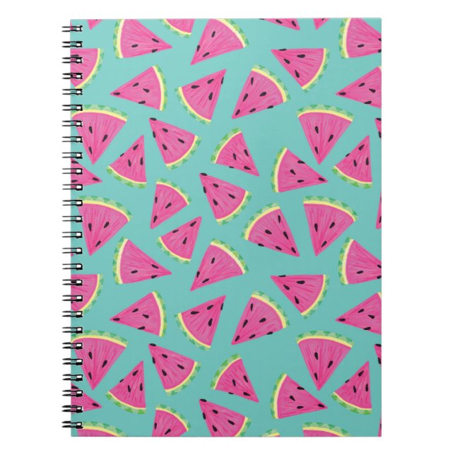 Summer Watermelon Pattern Notizblock (Vorderseite)