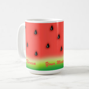 Summer Watermelon Personalisiert Kaffeetasse