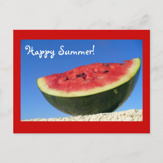 Summer Watermelon Postcard Postkarte