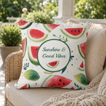 Summer Watermelon Throw Kissen