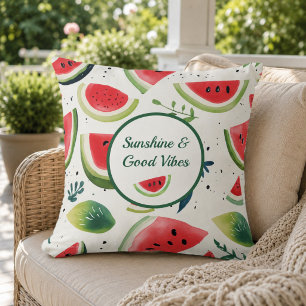 Summer Watermelon Throw Kissen