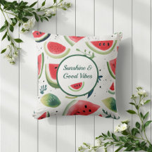 Summer Watermelon Throw Kissen