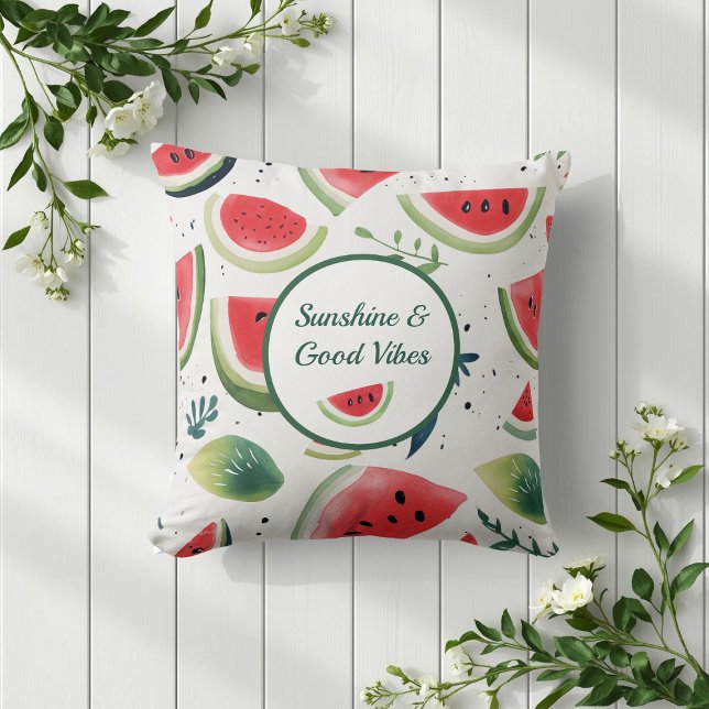 Summer Watermelon Throw Kissen (Von Creator hochgeladen)