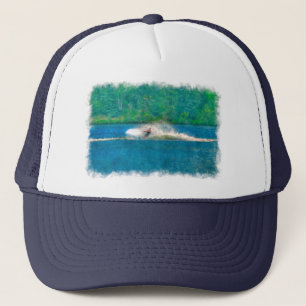 Summer Waterskier und Lake Truckerkappe