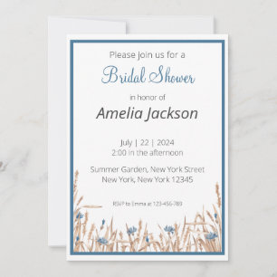 Summer Wedding Minimalistisches Brautparty Einladung