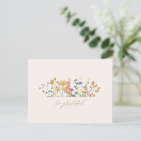 Summer Widlflower Boho Wedding Vielen Dank
