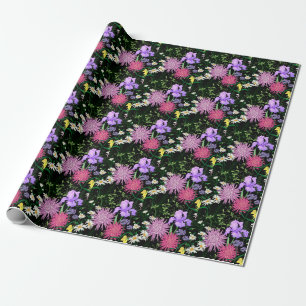 Summer Wild Blume Nahtlose Sketch Geschenkpapier