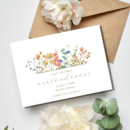 Summer Wildblume Boho Wedding Save The Date