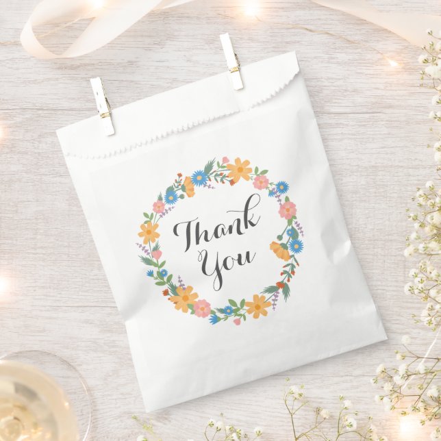 Summer Wildblume Danke, dass du Bags bevorzugst Geschenktütchen (Ausgeschnitten)