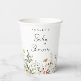 Summer Wildblume Field Baby Dusche Pappbecher