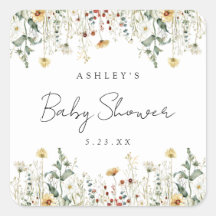 Summer Wildblume Field Baby Dusche