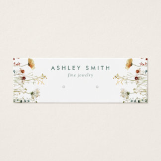 Summer Wildblume Field Earring Display Card
