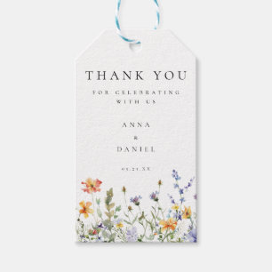 Summer Wildblume Garden Wedding Gefallen Tags Geschenkanhänger