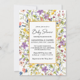 Summer Wildblume Meadow Baby Dusche Einladung