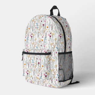 Summer Wildblume Pattern Bedruckter Rucksack