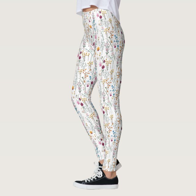 Summer Wildblume Pattern Leggings (Links)