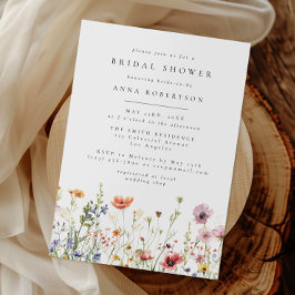 Summer Wildflower Garden Bridal Shower Invitation Einladung