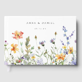 Summer Wildflower Garden Wedding Gästebuch