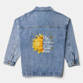 Summer Wildflowers and Sunshine Jeansjacke