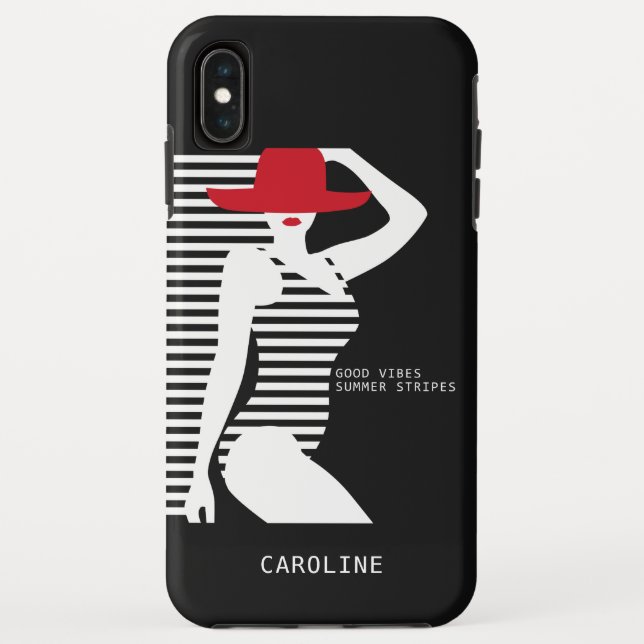 Summer Woman individuelle Name Telefonzellen Case-Mate iPhone Hülle (Rückseite)
