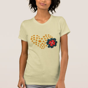 Summer Women Daisy Blume Herz T-Shirt