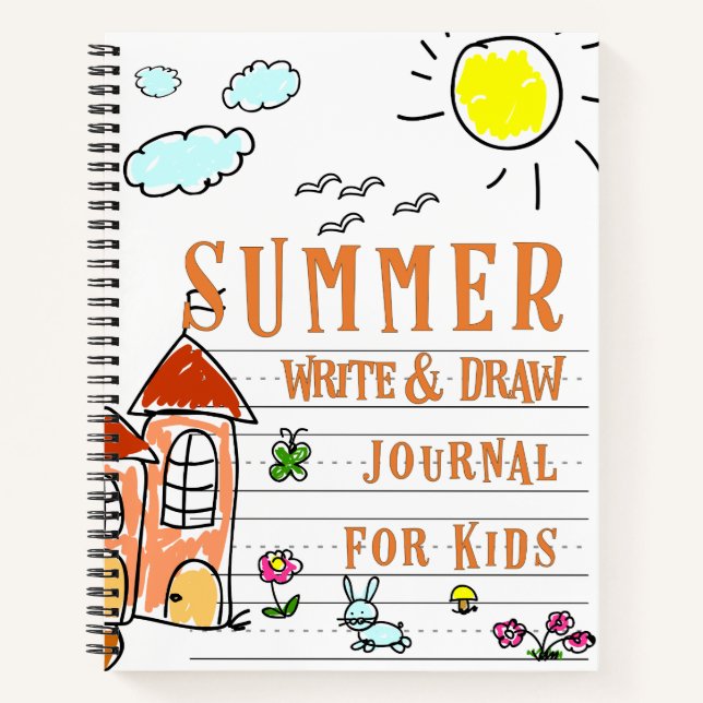 Summer Write & Zeichn Journal for Kids Notizbuch (Vorderseite)