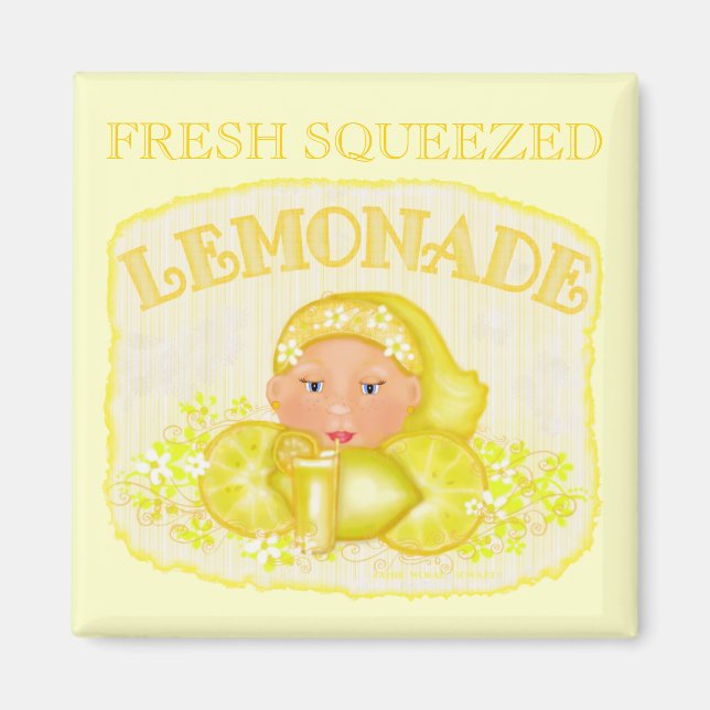 Summer Yellow Lemonade Magnet (Vorne)