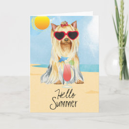 Summer Yorkie Karte