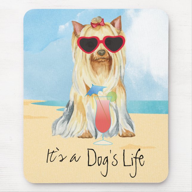 Summer Yorkie Mousepad (Vorne)